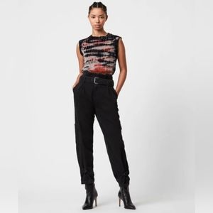 All Saints Velvet Sleeveless TYDY Top